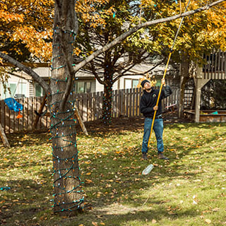 Hanging Holiday Lights